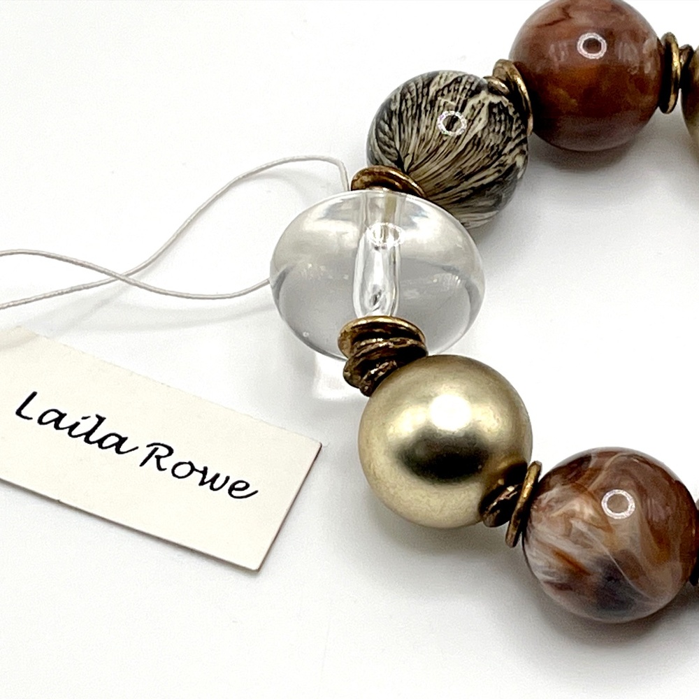 Vintage Laila Rowe Oversized Beaded Bracelet